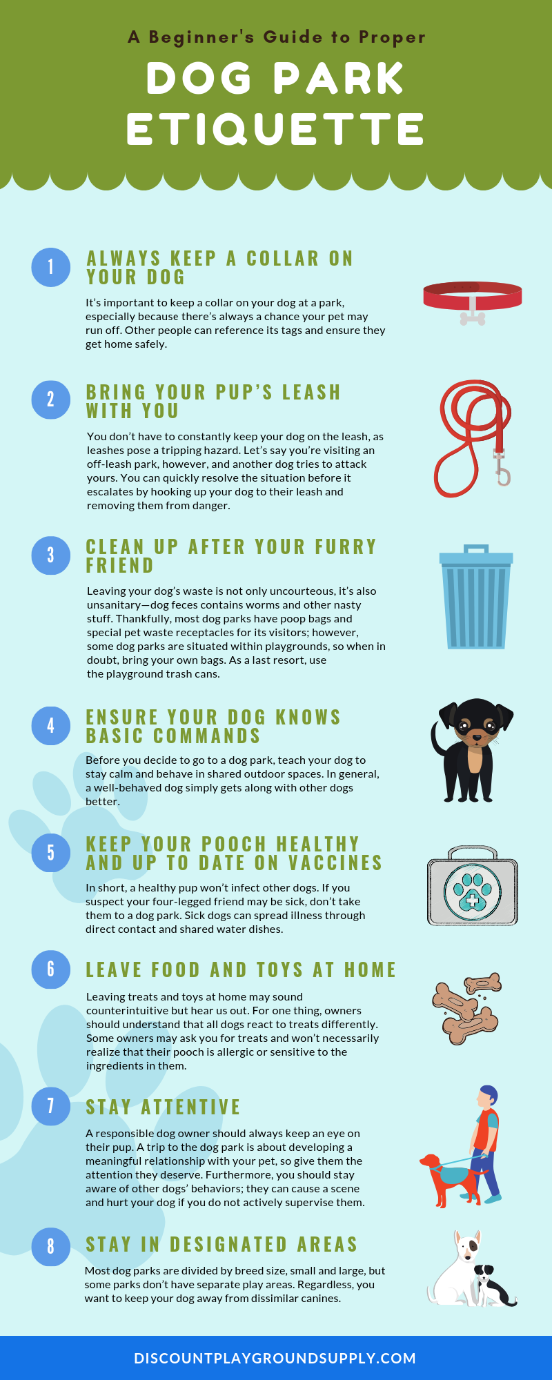 A Beginner's Guide to Proper Dog Park Etiquette infographic