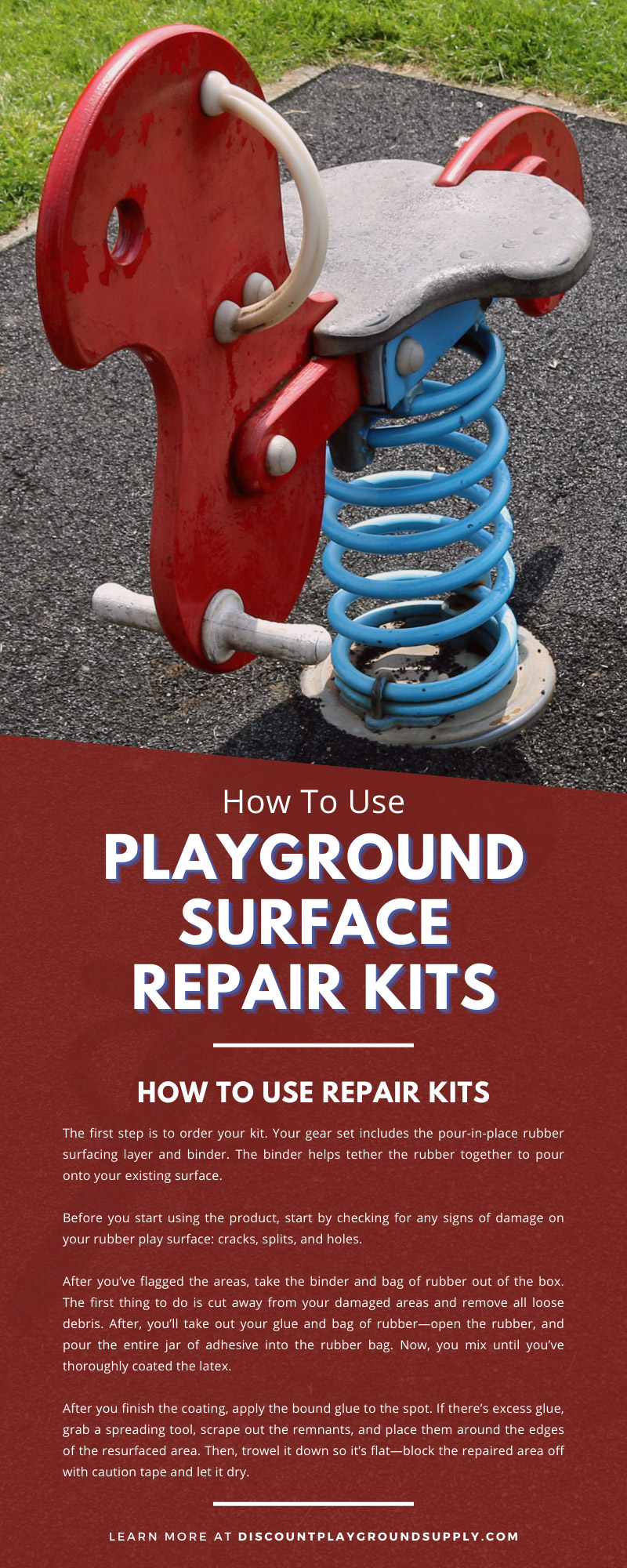 How To Use Playground Surface Repair Kits
