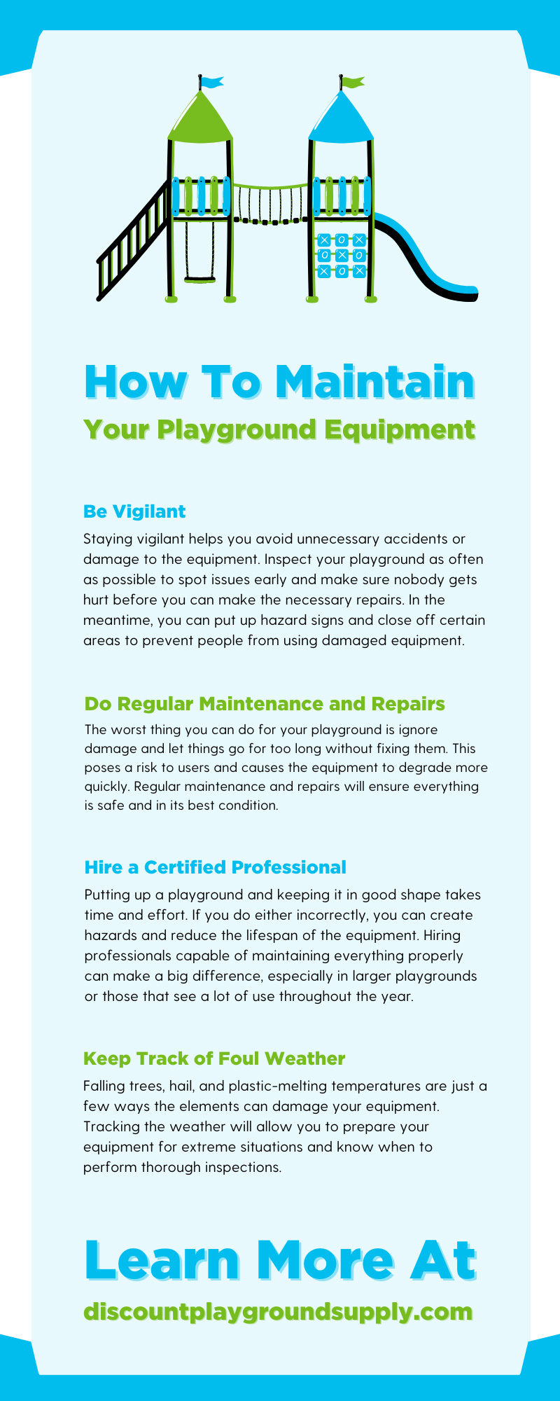 How To Maintain Your Playground Equipment