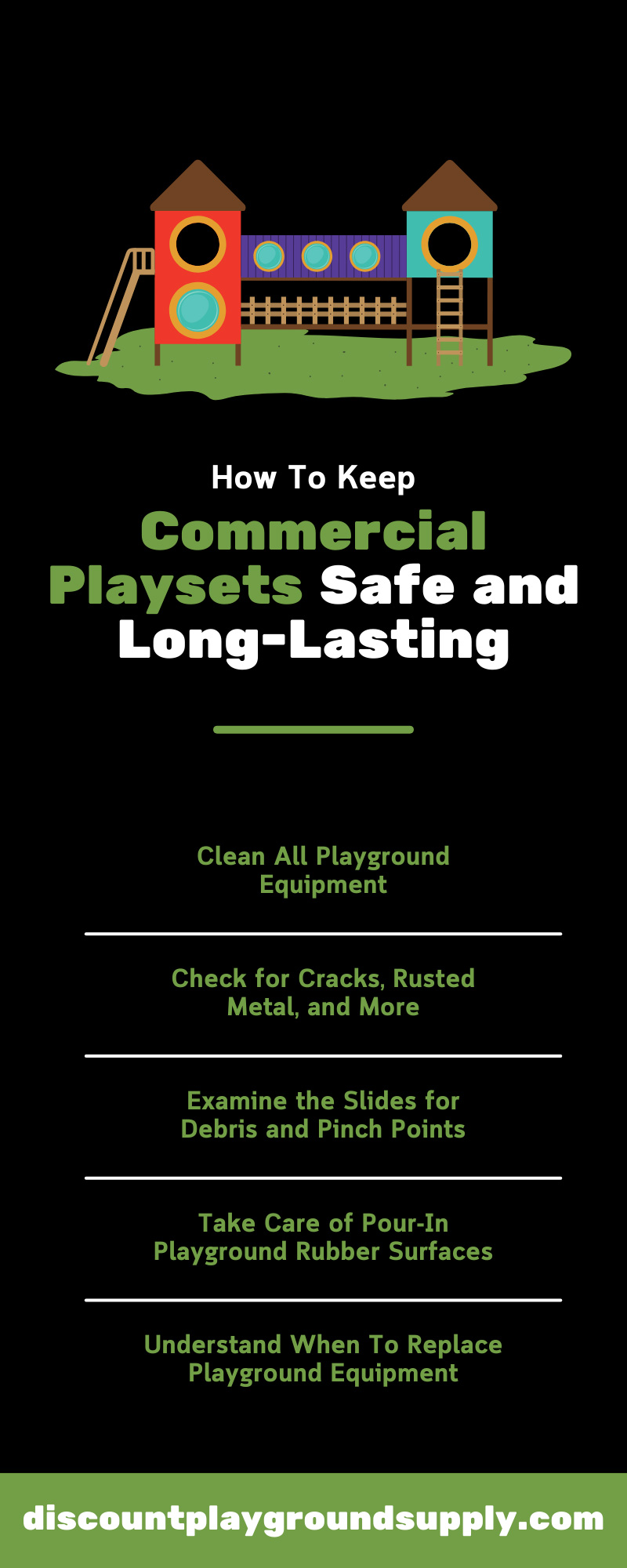 How To Keep Commercial Playsets Safe and Long-Lasting