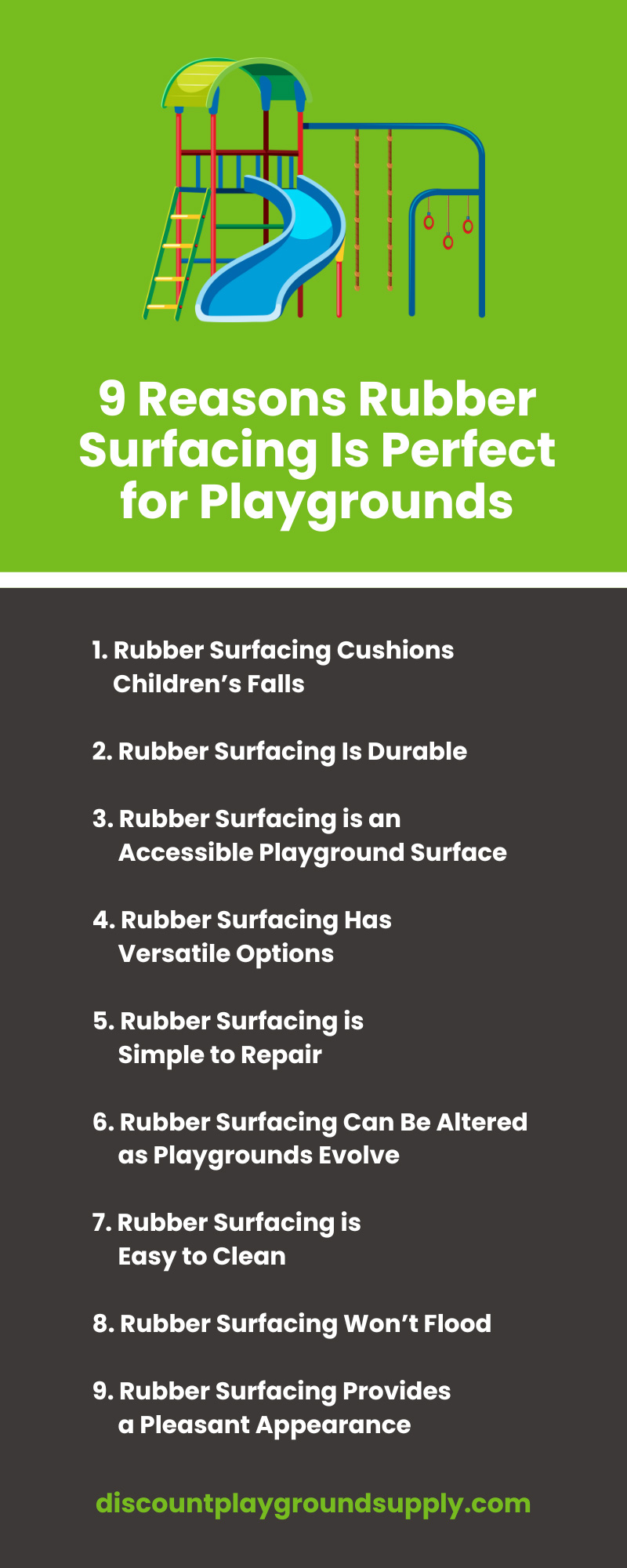9 Reasons Rubber Surfacing Is Perfect for Playgrounds