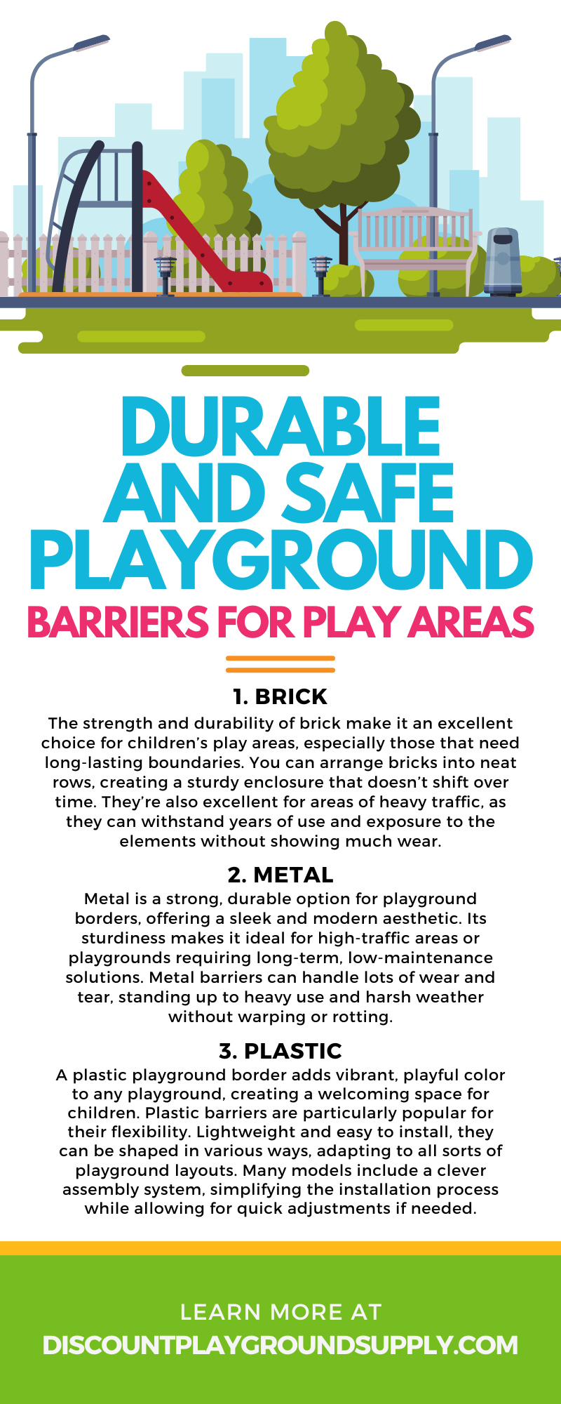 6 Durable and Safe Playground Barriers for Play Areas