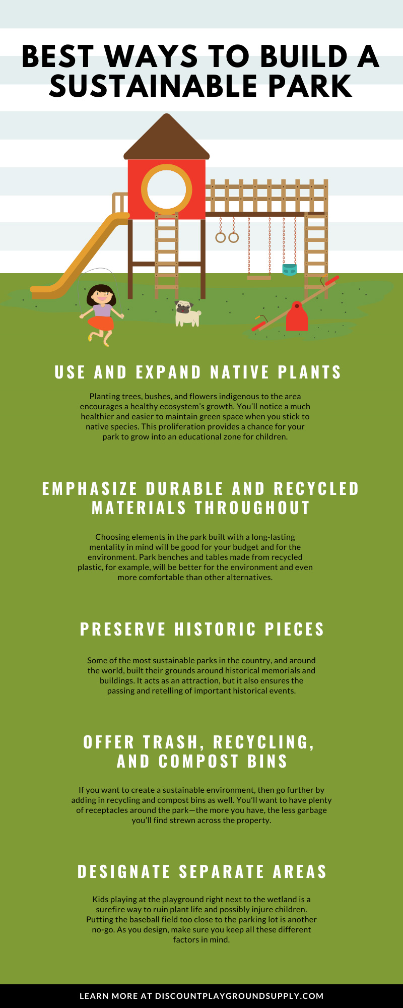 Best Ways to Build a Sustainable Park - Discount Playground Supply