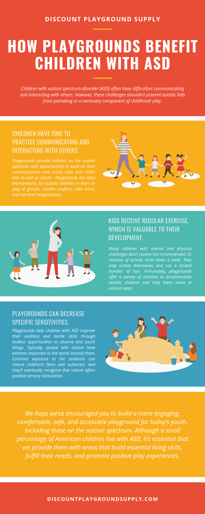 how playground benefit children with asd infographic